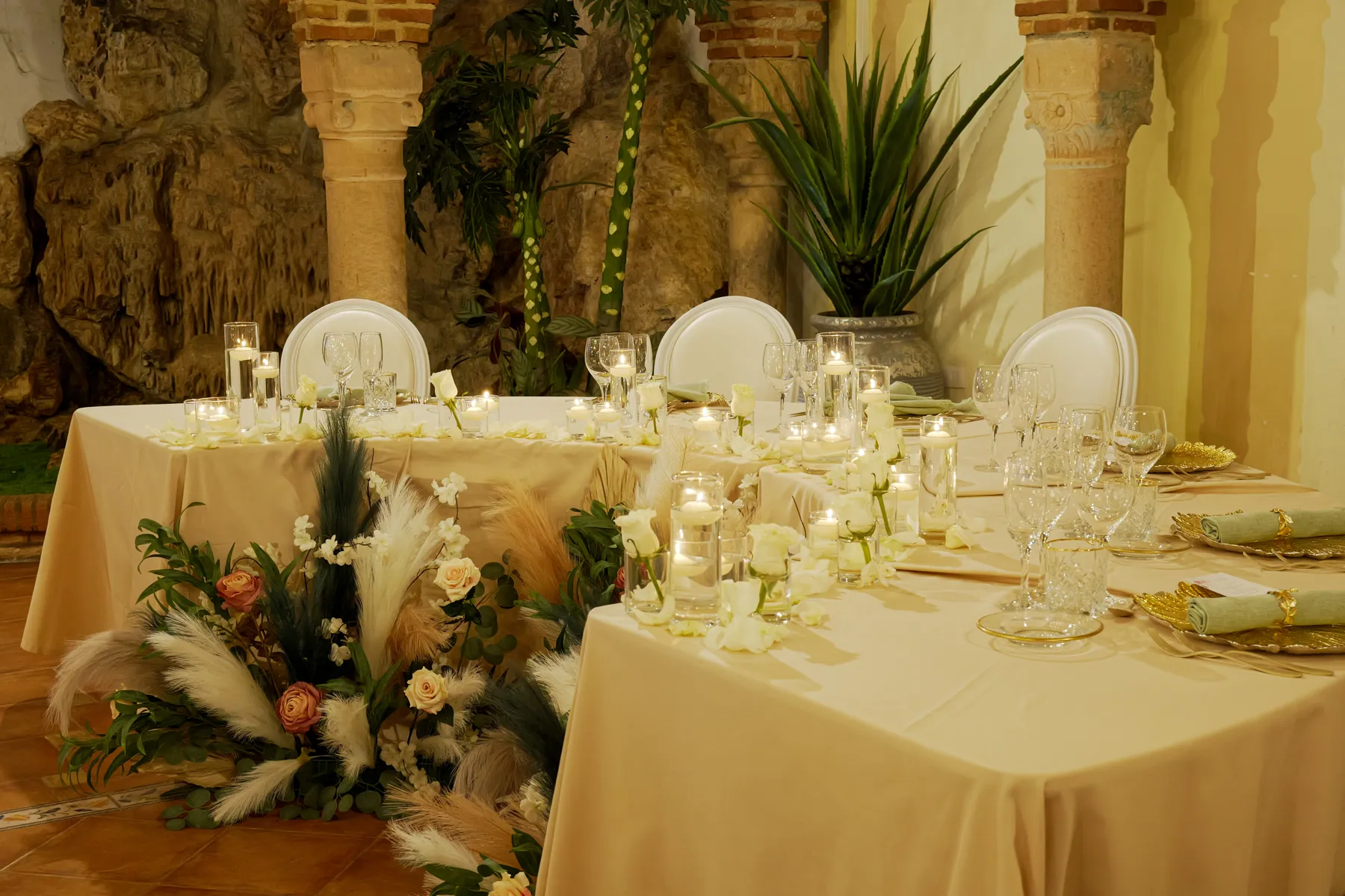 Mesa decorada en una celebración de Casa Rafael